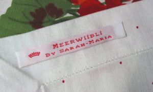 Sewing labels and embroidered labels