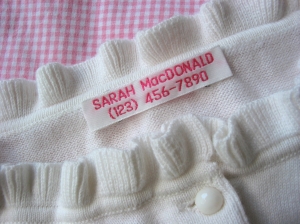 personalized sewing labels