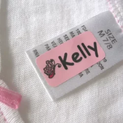  Clothing Labels for Nursing Home (50), No-Iron Name Tags,  Washable Personalized Labels (1.2” x 0.5”), Perfect for Clothes, Items and  Nursing Home Supplies - Pink : Office Products