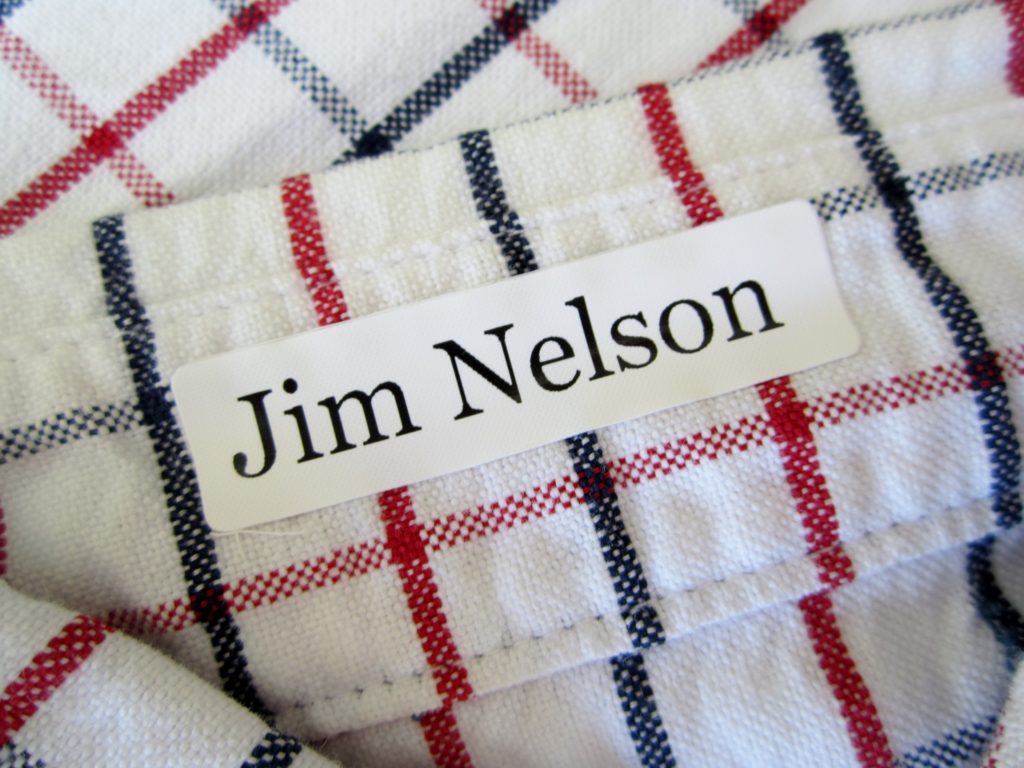 Iron On Name Tags | Laundry Labels for Clothing | Matching Sticky Labels